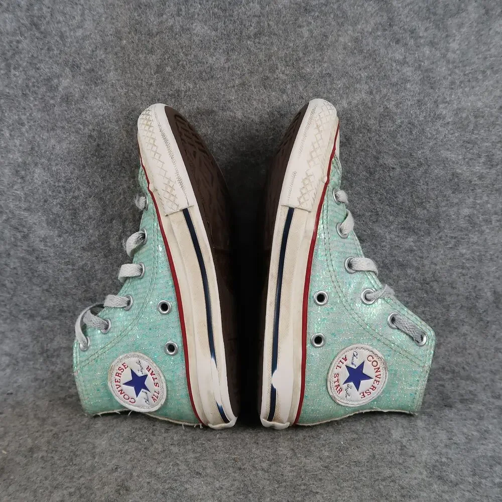 Converse Shoes Kids Junior 11 Sneakers High Top Chuck Taylor All Star Sparkle